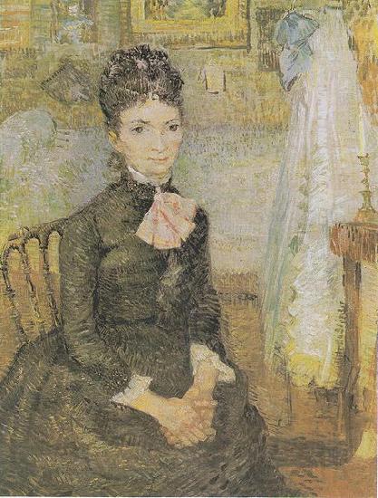 Vincent Van Gogh Woman sitting next to a cradle Germany oil painting art